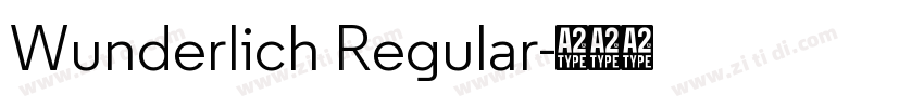 Wunderlich Regular字体转换